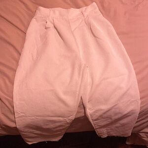 SHEIN Kids White Corduroy Pants